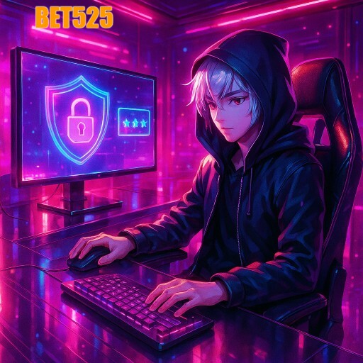 Imagem promocional da BET525 evidenciando login rápido e uma plataforma segura